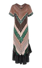 Warm Luau Chevron Dress
