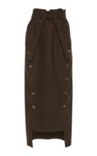 A.w.a.k.e. Double Button Wool Felt Skirt