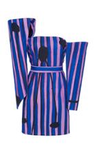 Moda Operandi Moschino Exaggerated Asymmetric Sleeve Printed Scuba Dress Size: 36