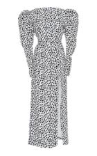 16arlington Puff Sleeve Tie-back Crepe Dress