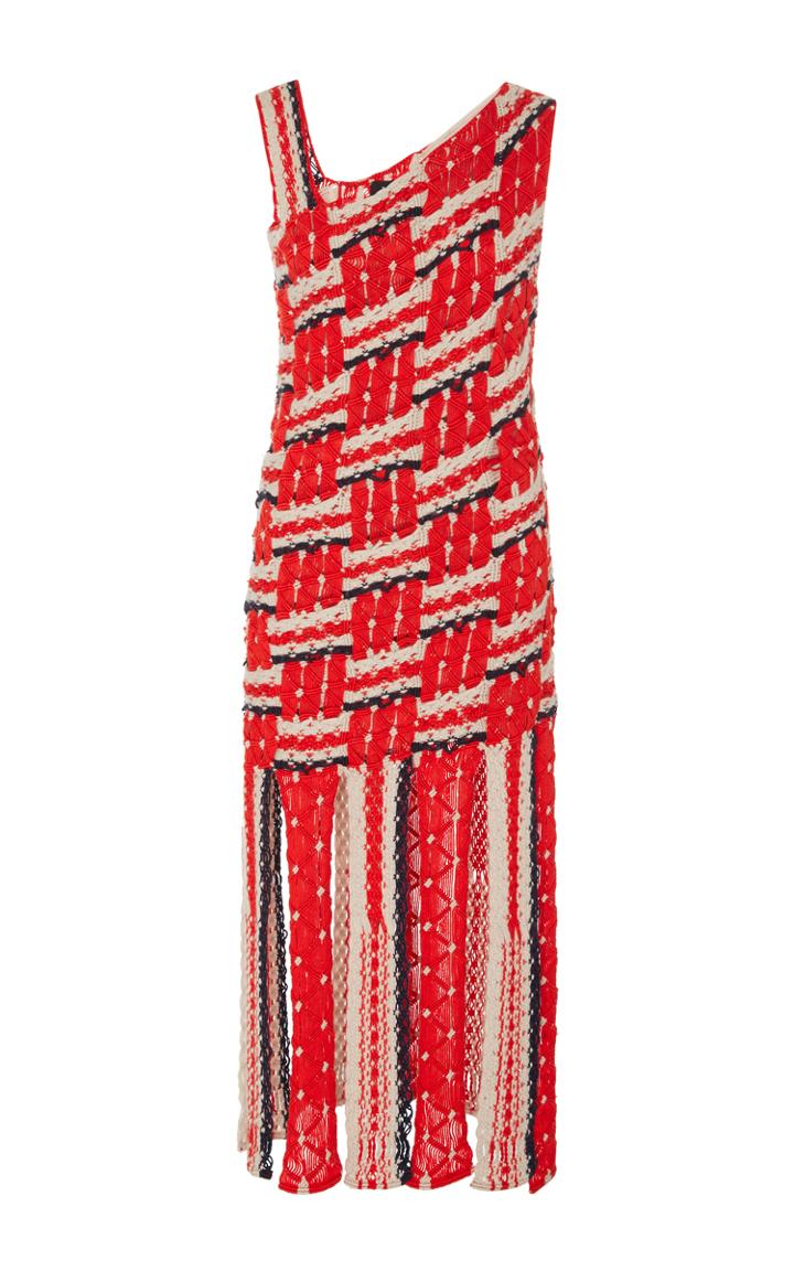 Tabula Rasa Anat Knit Fringe Dress