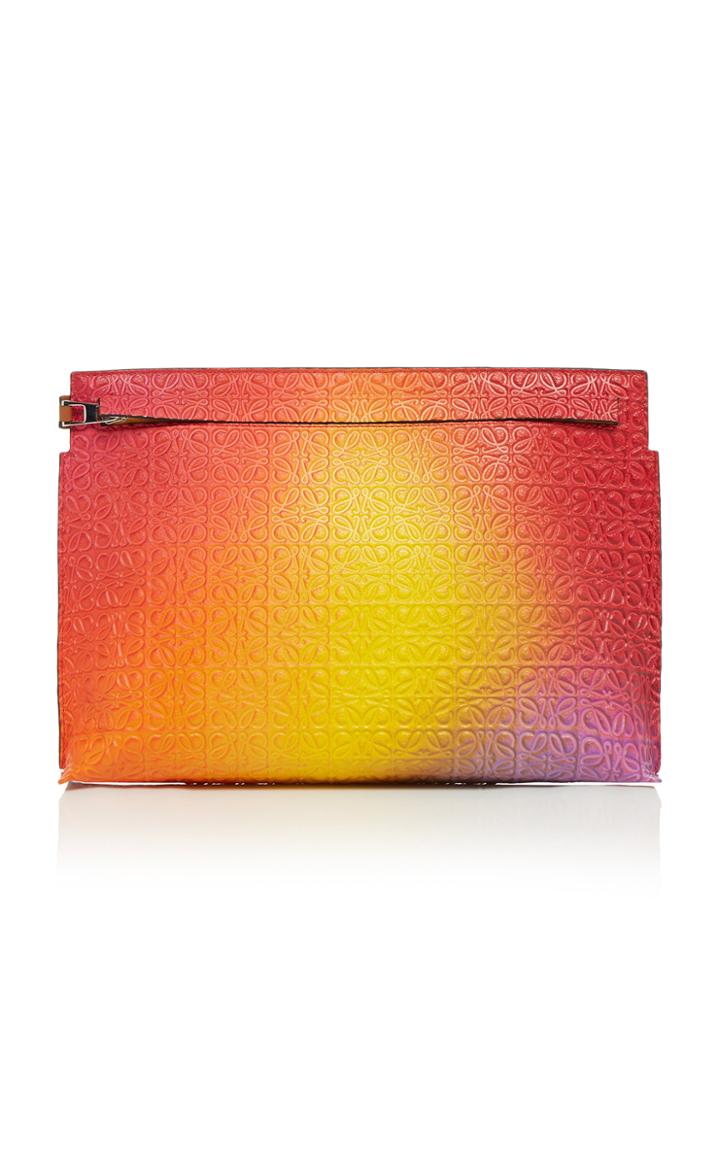 Loewe Embossed Leather Pouch