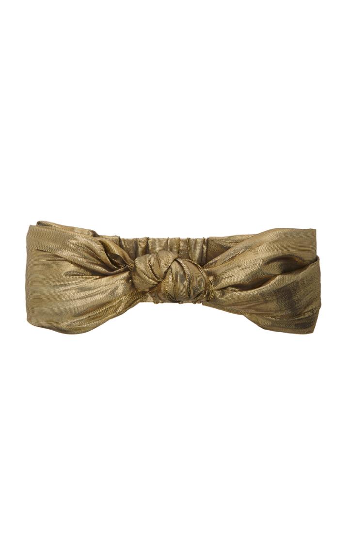 Loveshackfancy Sheridan Metallic Silk Headband