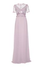 Georges Hobeika Floral Lace Paneled Gown