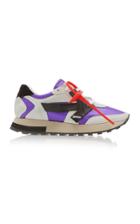 Off-white C/o Virgil Abloh Color-block Suede And Faille Sneakers