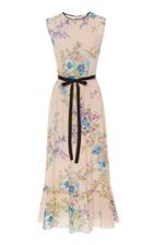 Red Valentino Floral Silk Dress