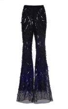 Moda Operandi Alberta Ferretti Tulle Paillette Embellished Flared Trousers Size: 36