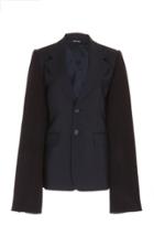 Maison Margiela Two Tone Wool-blend Blazer Jacket