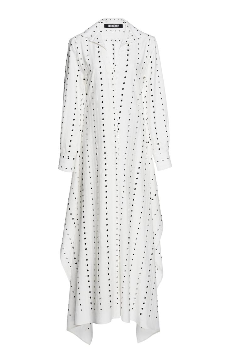 Jacquemus Djellaba Dot Maxi Dress