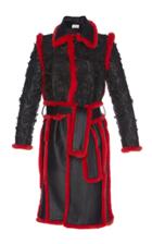 Giuseppe Di Morabito Embroidered Leather Coat