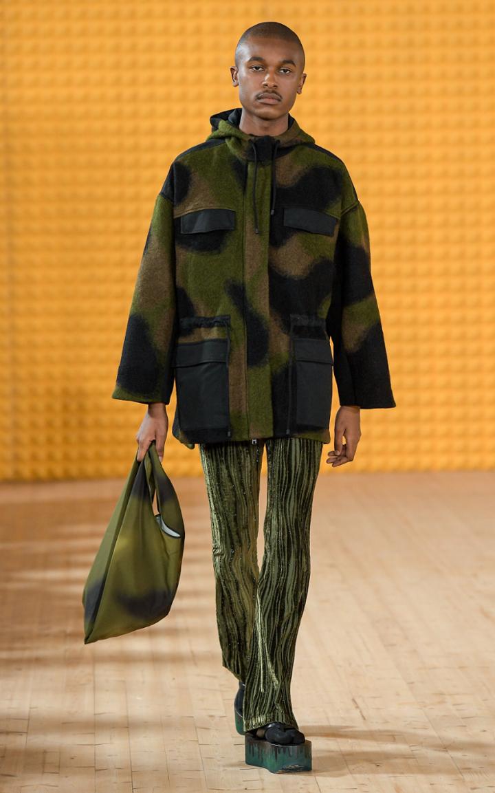 Moda Operandi Stine Goya Christel Wool-blend Hooded Coat