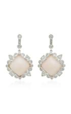 Ilana Ariel Stepping Stone 14k Gold Opal And Diamond Earrings