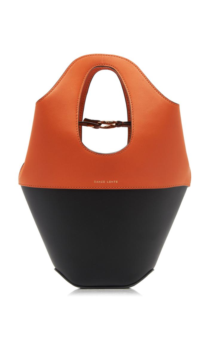 Danse Lente Small Two-tone Leather Tote