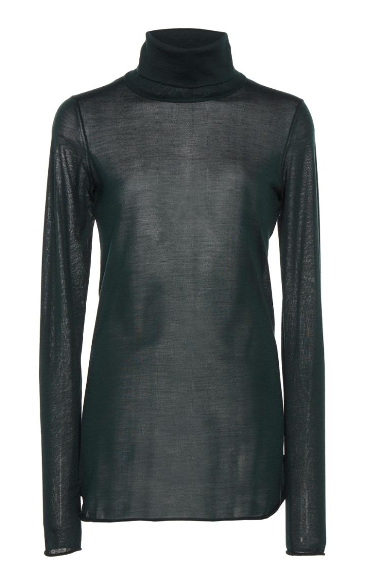 Boontheshop Collection Merino Wool Jersey Knit Turtleneck