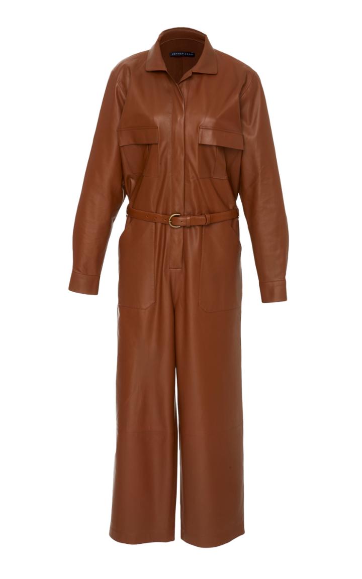 Zeynep Aray Leather Jumpsuit