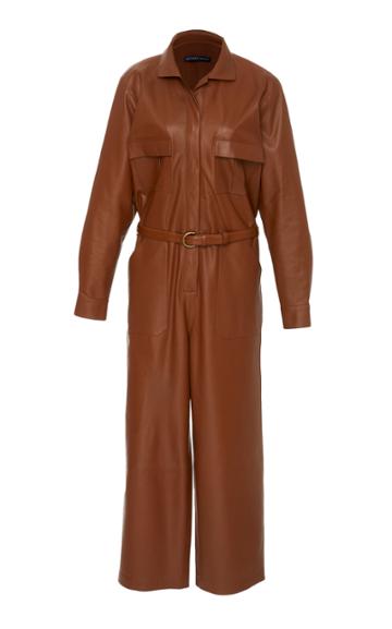 Zeynep Aray Leather Jumpsuit