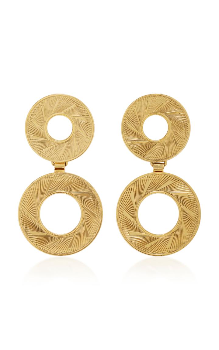 Nicole Romano 18k Gold-plated Double Radius Hoop Earrings