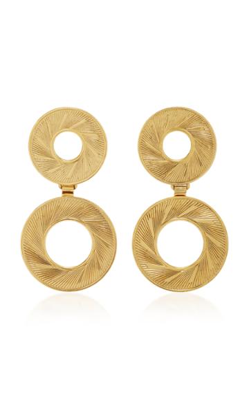 Nicole Romano 18k Gold-plated Double Radius Hoop Earrings