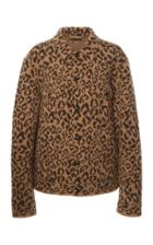 Moda Operandi Alanui Leopard Jacquard-knit Shetland Wool Jacket