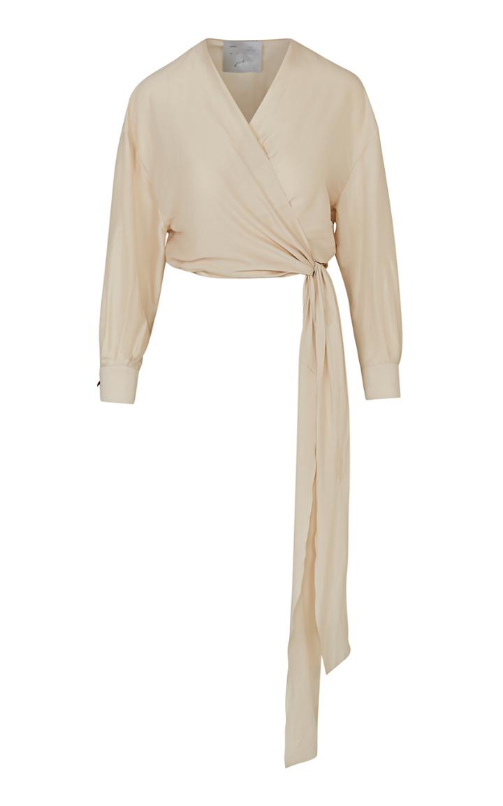 Moda Operandi Giuliva Heritage The Elsa Silk Long Sleeve Shirt