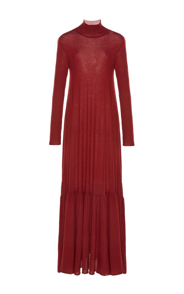 Ryan Roche Cashmere Long Sleeve Dress