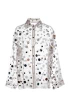 Rosie Assoulin Sequined Button-up Silk Top