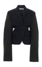 Moda Operandi Acne Studios Jazima Oversized Pinstriped Wool Blazer