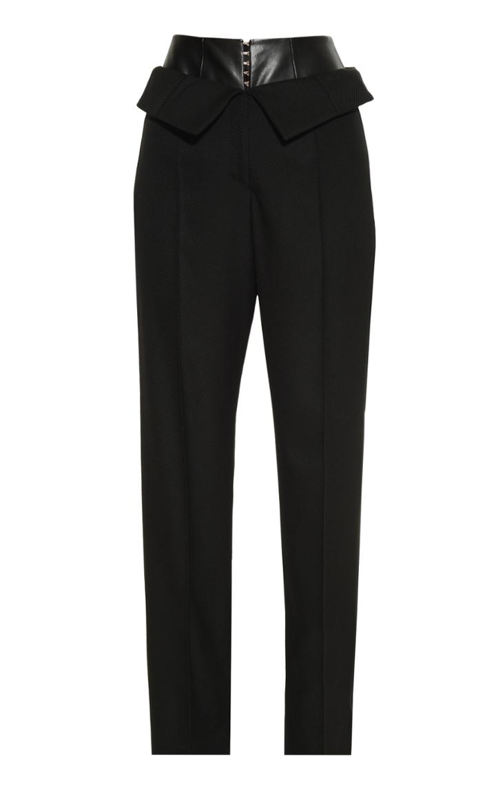 Aleksandre Akhalkatsishvili Layered Cotton High-rise Pants