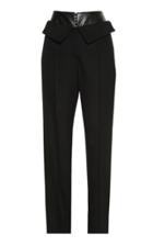 Aleksandre Akhalkatsishvili Layered Cotton High-rise Pants