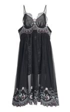 Moda Operandi Paco Rabanne Lace-trimmed Silk Midi Dress