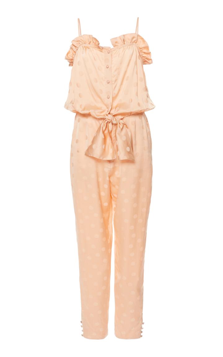 Johanna Ortiz Sound Of Trees Sleeveless Jacquard Jumpsuit