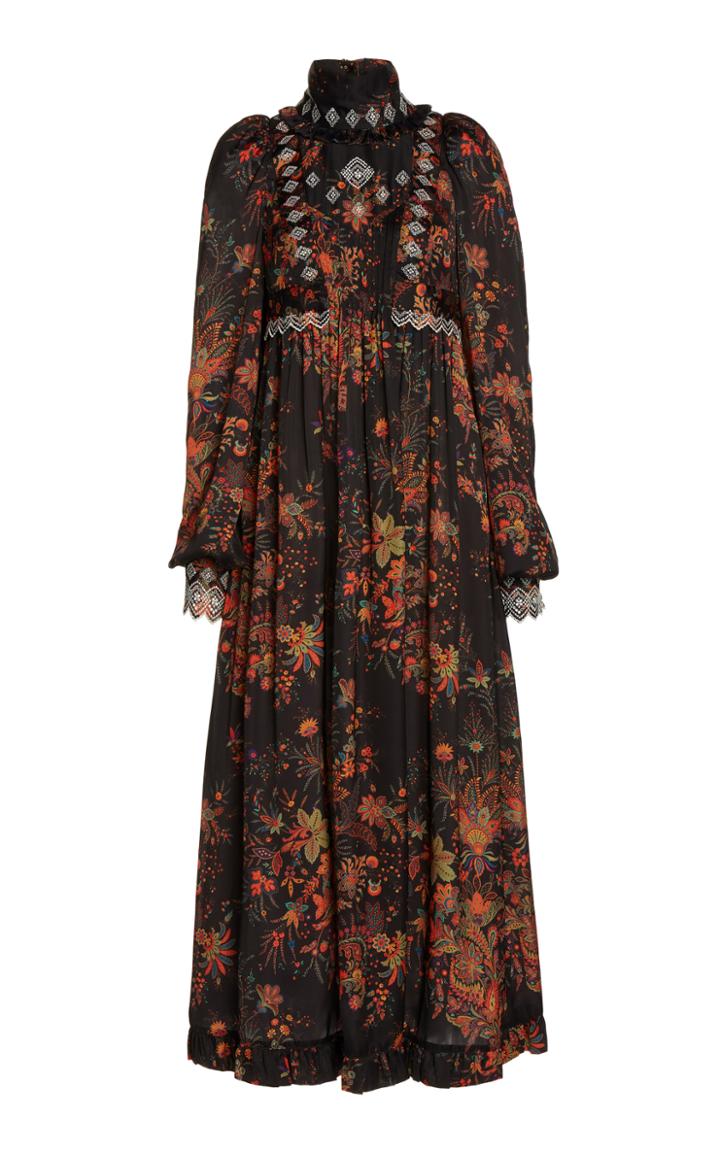 Moda Operandi Paco Rabanne Embroidered Satin Dress