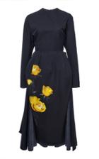 Prada Floral-print Cotton-crepe Midi Dress