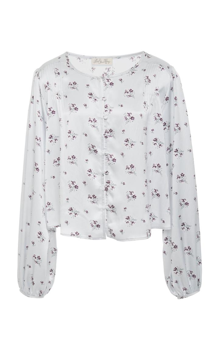 Loveshackfancy Talia Silk Top