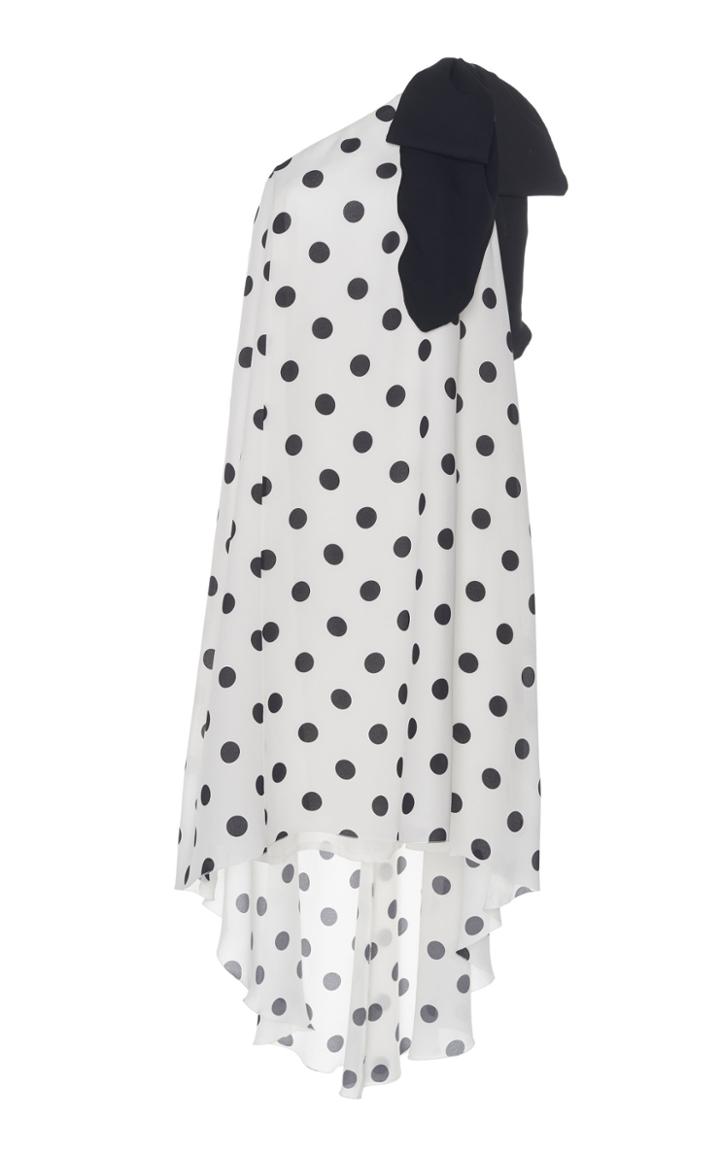 Andrew Gn Asymmetric Silk Dress