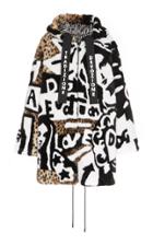 Dolce & Gabbana Graffiti Fur Coat