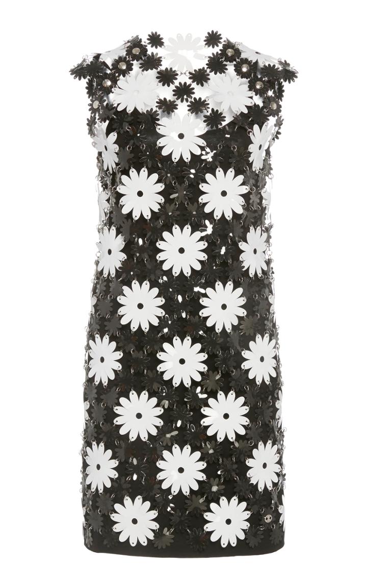 Paco Rabanne Daisy-motif Chainmail Mini Dress