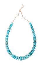 Moda Operandi Jacquie Aiche 14k Rose Gold Medium Graduated Turquoise Beaded Necklace