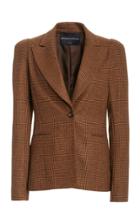 Moda Operandi Brandon Maxwell Plaid Wool Blazer