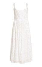 Markarian Persephone Embellished Broderie Anglaise Cotton Midi Dress