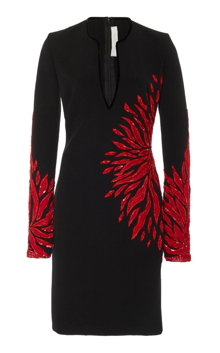 Naeem Khan Sequin-embellished Crepe Dress