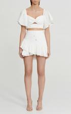Moda Operandi Significant Other Thalia Dotted Cotton Crop Top