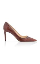 Prada Croc-effect Leather Pumps