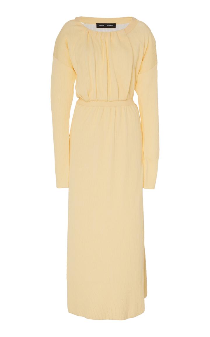 Moda Operandi Proenza Schouler Ruched Crepe Midi Dress Size: S