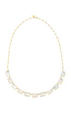 Misui Klar Aquamarine And Morganite Necklace