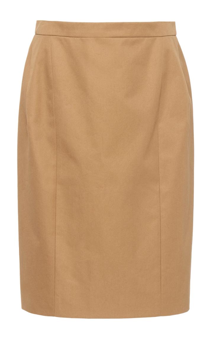 Delpozo Cotton-twill Pencil Skirt