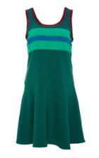 Anna Sui Color Block Crepe Dress