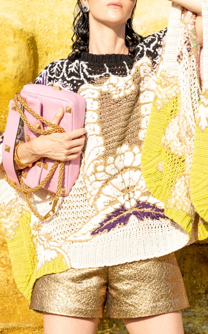 Moda Operandi Valentino Oversized Knit Cape Top