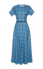 Luisa Beccaria Checkered A-line Dress