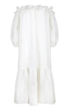 Moda Operandi Piece Of White Kalina Off-the-shoulder Ruffled Linen Dress